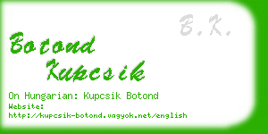 botond kupcsik business card